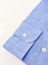 Carica l'immagine nel visualizzatore di Gallery, Camicia Azzurra lino collo Versilia