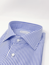 Carica l'immagine nel visualizzatore di Gallery, Camicia Bacchetta Blu Collo Francese