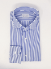 Carica l'immagine nel visualizzatore di Gallery, Camicia Bacchetta Blu Collo Francese