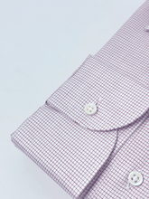 Carica l'immagine nel visualizzatore di Gallery, Camicia Quadretto Rosso Cotone Collo San Vigilio