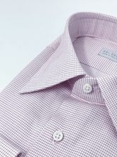 Carica l'immagine nel visualizzatore di Gallery, Camicia Quadretto Rosso Cotone Collo San Vigilio