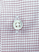 Carica l'immagine nel visualizzatore di Gallery, Camicia Quadretto Rosso Cotone Collo San Vigilio