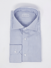 Carica l'immagine nel visualizzatore di Gallery, Camicia Bacchetta Blu Royal Oxford Collo Saint Tropez