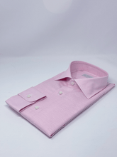 Carica l'immagine nel visualizzatore di Gallery, Camicia Salmone Lino-cotone collo SemiFrancese