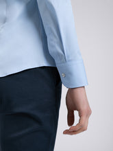 Carica l'immagine nel visualizzatore di Gallery, Camicia Donna Cotone Stretch Azzurro