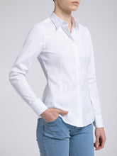 Carica l'immagine nel visualizzatore di Gallery, Camicia Donna Cotone Stretch Bianco