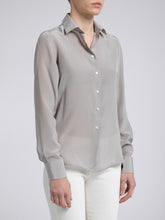Carica l'immagine nel visualizzatore di Gallery, Camicia Donna Seta Tortora