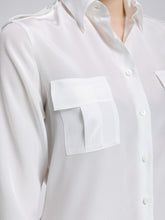 Carica l'immagine nel visualizzatore di Gallery, Camicia Donna Sophie Seta Bianco