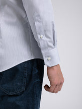 Carica l'immagine nel visualizzatore di Gallery, Camicia Uomo LDC01 Cotone Popeline Riga Blu