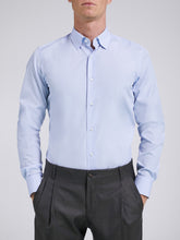 Carica l'immagine nel visualizzatore di Gallery, Camicia Uomo LDC03 Cotone Pinpoint Azzurro