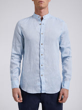 Carica l'immagine nel visualizzatore di Gallery, Camicia Uomo LDC04 Lino Azzurro