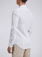 Carica l'immagine nel visualizzatore di Gallery, Camicia Uomo LDC04 Lino Bianco