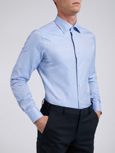 Carica l'immagine nel visualizzatore di Gallery, Camicia Uomo LDC06 Cotone Twill Journey Blu