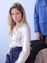 Carica l'immagine nel visualizzatore di Gallery, Camicia Donna Taylor Seta Satin Ecrù