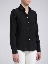 Carica l&#39;immagine nel visualizzatore di Gallery, Camicia Donna Seta Nero
