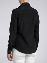 Carica l&#39;immagine nel visualizzatore di Gallery, Camicia Donna Seta Nero
