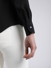 Carica l&#39;immagine nel visualizzatore di Gallery, Camicia Donna Seta Nero
