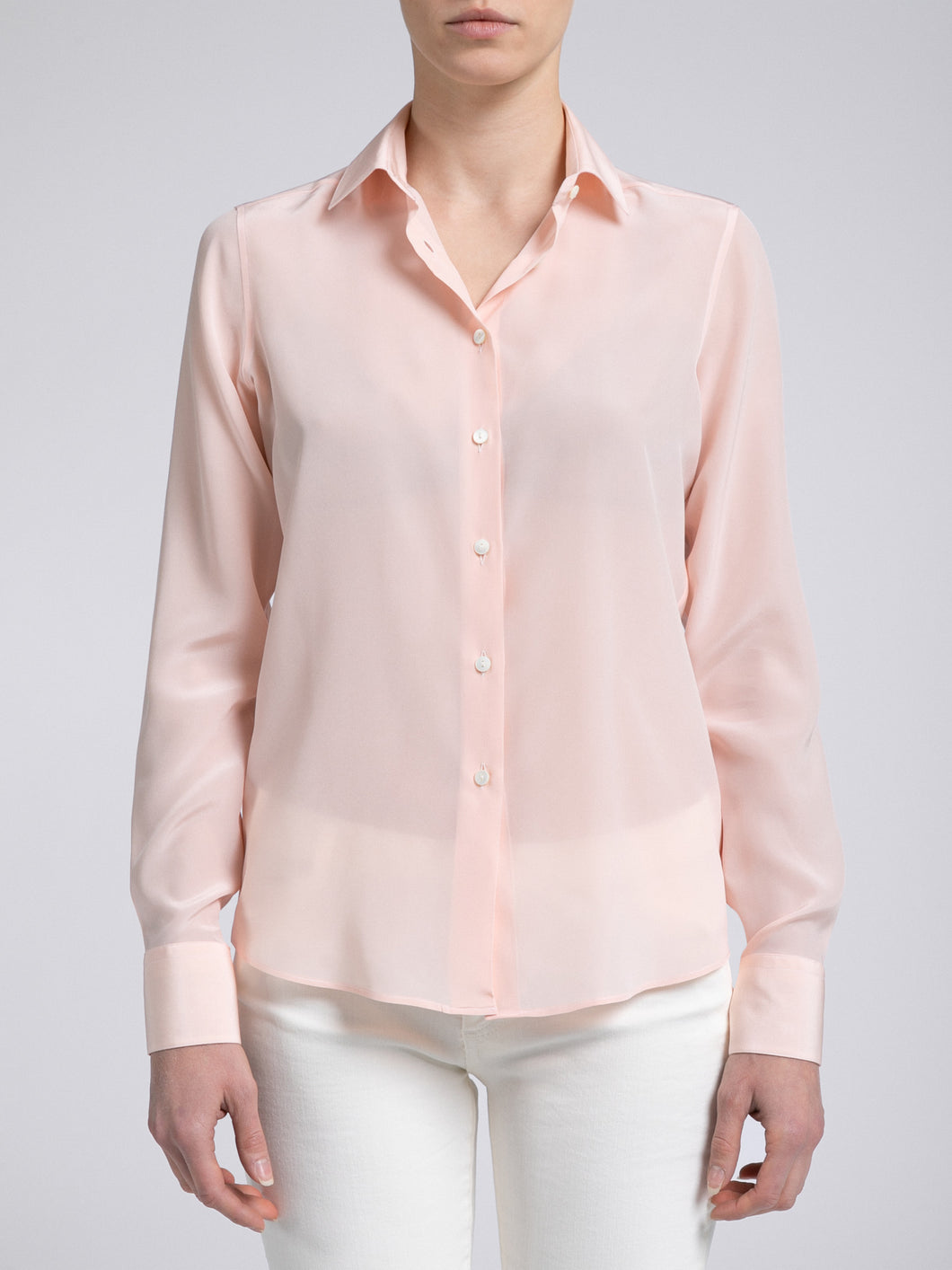 Camicia Donna Seta Rosa