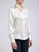 Carica l&#39;immagine nel visualizzatore di Gallery, Camicia Donna Seta Avorio Satin
