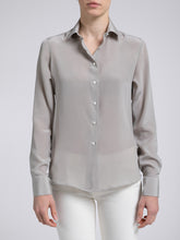 Carica l&#39;immagine nel visualizzatore di Gallery, Camicia Donna Seta Tortora
