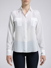 Carica l&#39;immagine nel visualizzatore di Gallery, Camicia Donna Sophie Seta Bianco
