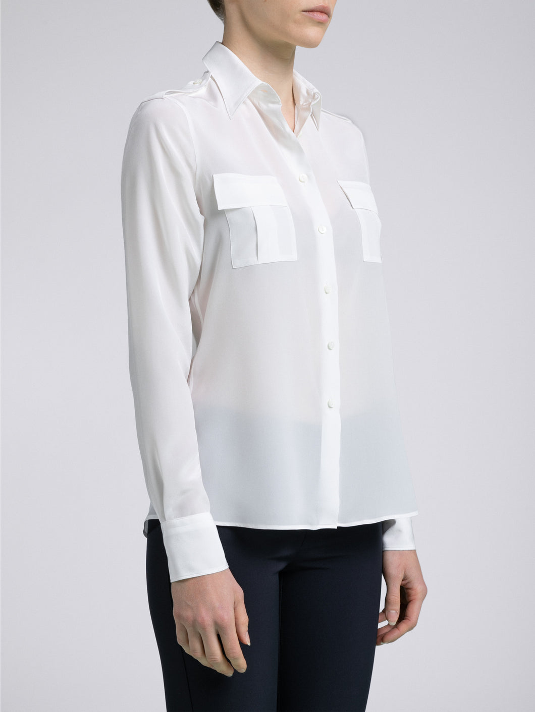 Camicia Donna Sophie Seta Bianco