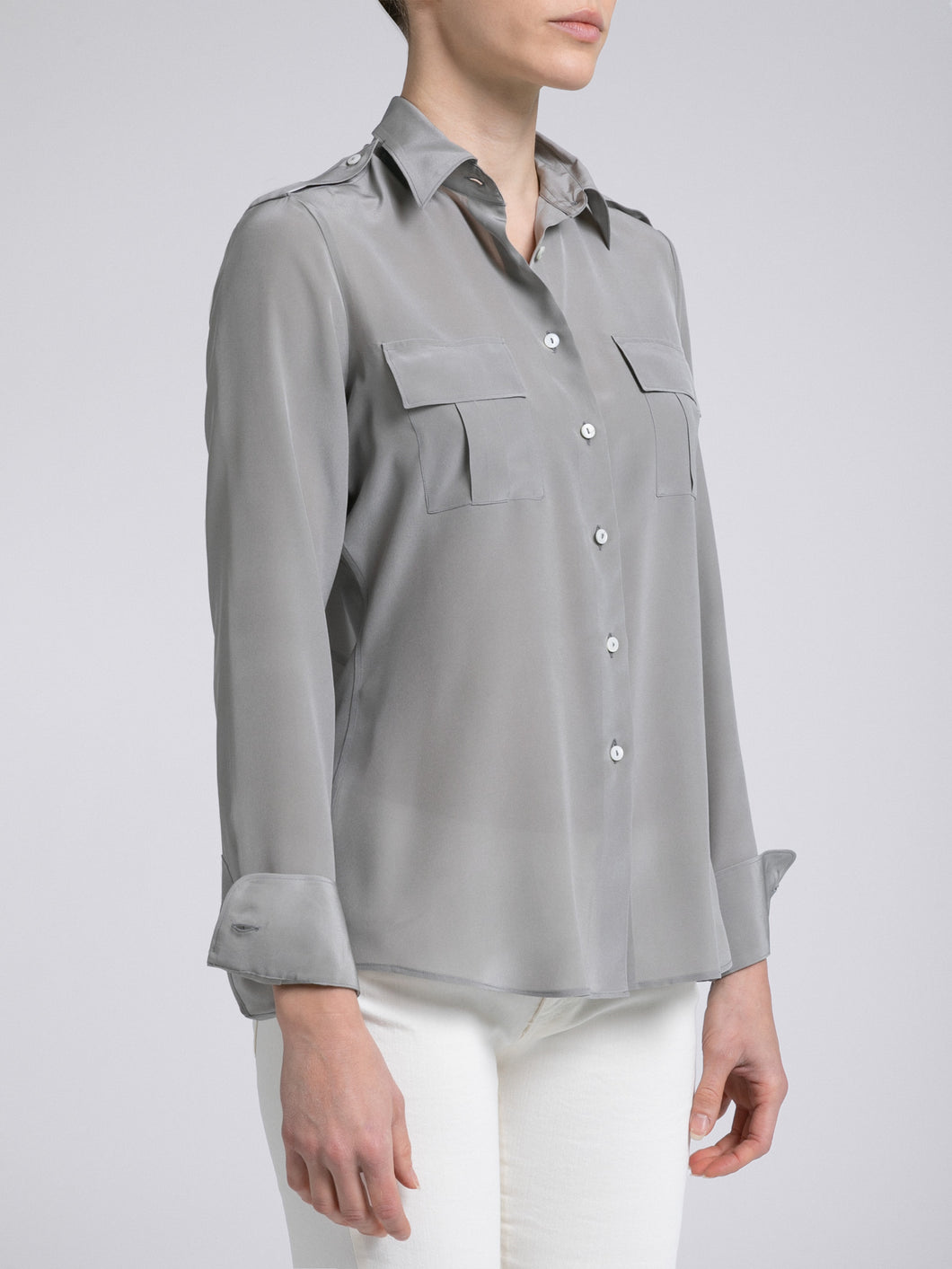 Camicia Donna Sophie Seta Tortora