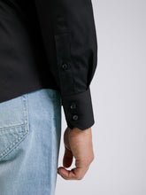 Carica l&#39;immagine nel visualizzatore di Gallery, Camicia Uomo Goya Cotone Stretch Nero
