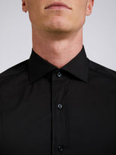 Carica l&#39;immagine nel visualizzatore di Gallery, Camicia Uomo Goya Cotone Stretch Nero
