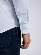 Carica l&#39;immagine nel visualizzatore di Gallery, Camicia Uomo LDC01 Cotone Popeline Riga Azzurro
