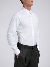 Carica l&#39;immagine nel visualizzatore di Gallery, Camicia Uomo LDC03 Cotone Natural Stretch Pinpoint Bianco
