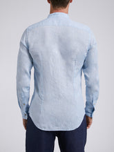 Carica l&#39;immagine nel visualizzatore di Gallery, Camicia Uomo LDC04 Lino Azzurro
