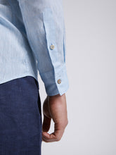 Carica l&#39;immagine nel visualizzatore di Gallery, Camicia Uomo LDC04 Lino Azzurro
