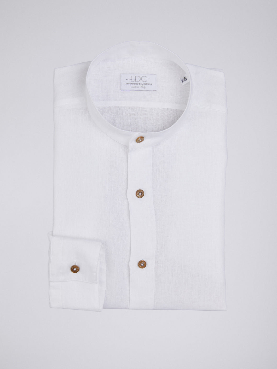 Camicia Uomo LDC04 Lino Bianco