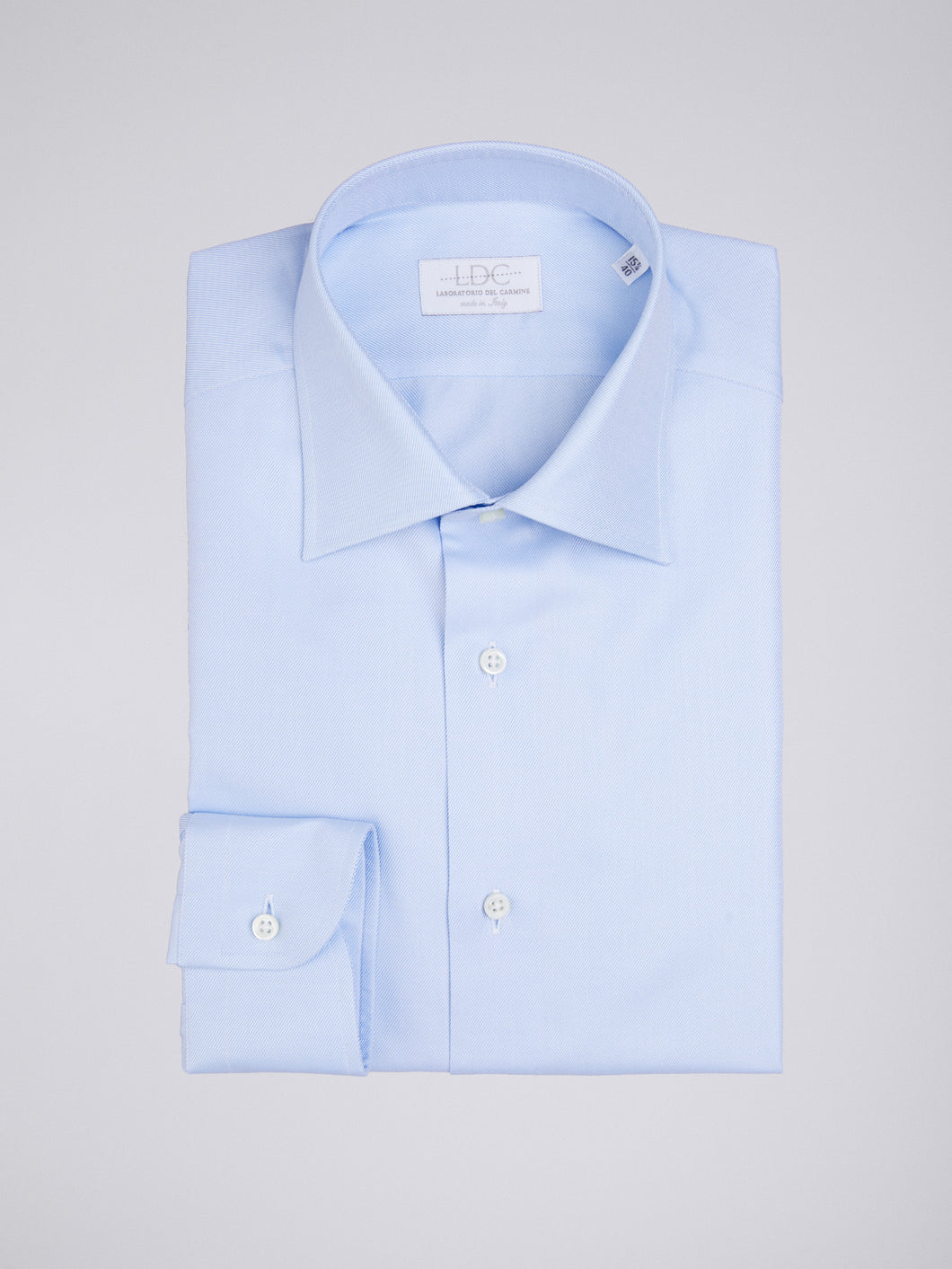Camicia Uomo LDC06 Cotone Twill Journey Azzurro