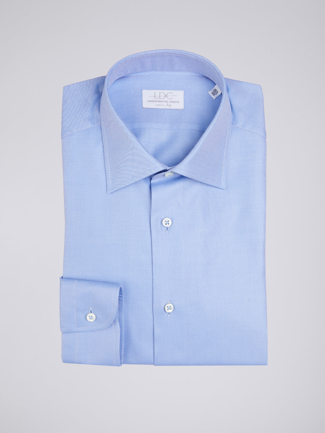 Camicia Uomo LDC06 Cotone Twill Journey Blu